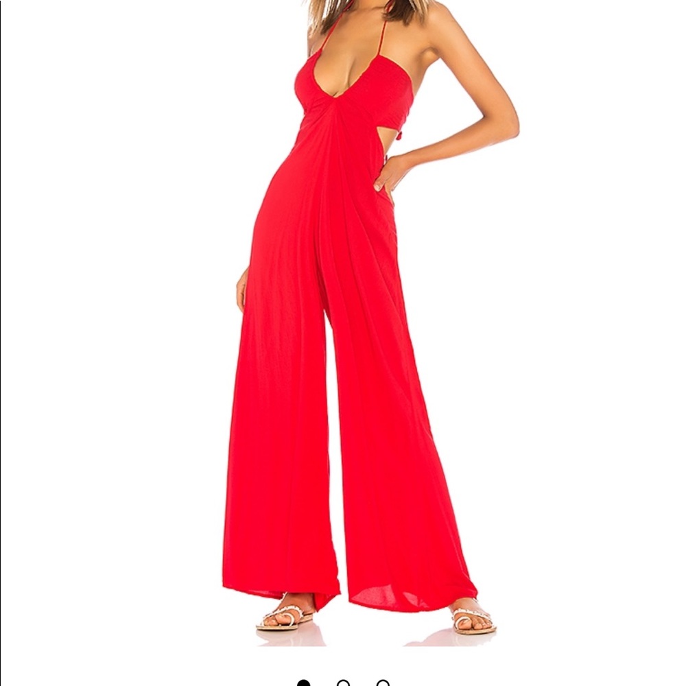 Jagger Flare Jumpsuit in Red
I